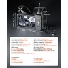 image:imageVEVOR Triple Lens Endoscope Camera 45 IPS Screen Borescope Inspection Camera with 1080P Lens 10 Adjustable Light 2860 mAh Battery Waterproof amp Oilproof Endoscope for Auto Wall Drain InspectionTripleView