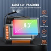 image:imageVEVOR Triple Lens Endoscope Camera 45 IPS Screen Borescope Inspection Camera with 1080P Lens 10 Adjustable Light 2860 mAh Battery Waterproof amp Oilproof Endoscope for Auto Wall Drain InspectionDualView