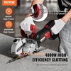 image:imageVEVOR Wall Chaser Concrete Cutter 4800W with 5 X 5 Saw Blades Dustproof and Line Infrared Sighting for Marble Concrete Granite and Bricks Walls