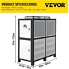 image:imageVEVOR Water Chiller 15Ton Capacity Industrial Chiller 15Hp AirCooled Water Chiller Finned Condenser with MicroComputer Control Stainless Steel Water Tank Chiller Machine for Cooling Water