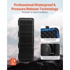 image:imageVEVOR Weatherproof Hard Case Heavy Duty Protective Dry Box with PreCut Foam Wheels amp Retractable Pull Handles for Travel Hunt Military Tactical IP67 Waterproof Case for Cameras57x45x28112x41x34 cm