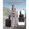 image:imageVEVOR Weatherproof Hard Case Heavy Duty Protective Dry Box with PreCut Foam Wheels amp Retractable Pull Handles for Travel Hunt Military Tactical IP67 Waterproof Case for Cameras57x45x28225617721091in