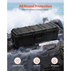 image:imageVEVOR Weatherproof Hard Case Heavy Duty Protective Dry Box with PreCut Foam Wheels amp Retractable Pull Handles for Travel Hunt Military Tactical IP67 Waterproof Case for Cameras57x45x28112x41x34 cm