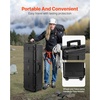 image:imageVEVOR Weatherproof Hard Case Heavy Duty Protective Dry Box with PreCut Foam Wheels amp Retractable Pull Handles for Travel Hunt Military Tactical IP67 Waterproof Case for Cameras57x45x28112x41x34 cm
