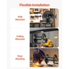 image:imageVEVOR Welding Hose Reel Hand Crank Rewind Hose Reel with 3FT Leadin Hose and 91618 B Fittings CeilingWall Mount Heavy Duty Steel Reel for Workshops Garages Welding Hose Not Included146 x 106 x 129 inch