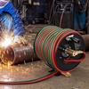 image:imageVEVOR Welding Hose Reel Hand Crank Rewind Hose Reel with 3FT Leadin Hose and 91618 B Fittings CeilingWall Mount Heavy Duty Steel Reel for Workshops Garages Welding Hose Not IncludedT Grade14 Inch x 100FT