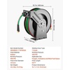 image:imageVEVOR Welding Hose Reel Hand Crank Rewind Hose Reel with 3FT Leadin Hose and 91618 B Fittings CeilingWall Mount Heavy Duty Steel Reel for Workshops Garages Welding Hose Not IncludedT Grade16 x 78 x 17Inch