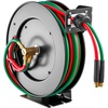 image:imageVEVOR Welding Hose Reel Hand Crank Rewind Hose Reel with 3FT Leadin Hose and 91618 B Fittings CeilingWall Mount Heavy Duty Steel Reel for Workshops Garages Welding Hose Not IncludedT Grade16 x 78 x 17Inch