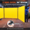 image:imageVEVOR Welding Screen with Frame 3Panel 6 x 8 FT Welding Curtain Screen FlameResistant Vinyl Safety Protection Screens with 12 Wheels amp 6Level UV Protection for WorkshopIndustrial Use Dark GreenYellow