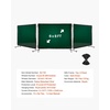 image:imageVEVOR Welding Screen with Frame 3Panel 6 x 8 FT Welding Curtain Screen FlameResistant Vinyl Safety Protection Screens with 12 Wheels amp 6Level UV Protection for WorkshopIndustrial Use Dark GreenDark Green