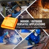 image:imageVEVOR Welding Screen with Frame 3Panel 6 x 8 FT Welding Curtain Screen FlameResistant Vinyl Safety Protection Screens with 12 Wheels amp 6Level UV Protection for WorkshopIndustrial Use Dark GreenYellow
