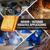 image:imageVEVOR Welding Screen with Frame 6 x 6 3 Panel Welding Curtain Screens FlameResistant Vinyl Welding Protection Screen on 12 Swivel Wheels 6 Lockable Movable amp Professional for Workshop YellowYellow
