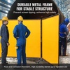 image:imageVEVOR Welding Screen with Frame 6 x 6 3 Panel Welding Curtain Screens FlameResistant Vinyl Welding Protection Screen on 12 Swivel Wheels 6 Lockable Movable amp Professional for Workshop YellowYellow