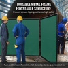 image:imageVEVOR Welding Screen with Frame 6 x 6 3 Panel Welding Curtain Screens FlameResistant Vinyl Welding Protection Screen on 12 Swivel Wheels 6 Lockable Movable amp Professional for Workshop YellowGreen