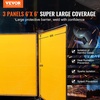 image:imageVEVOR Welding Screen with Frame 6 x 6 3 Panel Welding Curtain Screens FlameResistant Vinyl Welding Protection Screen on 12 Swivel Wheels 6 Lockable Movable amp Professional for Workshop YellowYellow