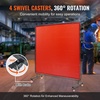 image:imageVEVOR Welding Screen with Frame 6 x 8 Welding Curtain Screen FlameResistant Vinyl Welding Protection Screen on 4 Swivel Wheels 2 Lockable Moveable amp Professional for WorkshopIndustrial RedRed