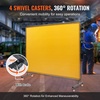 image:imageVEVOR Welding Screen with Frame 6 x 8 Welding Curtain Screen FlameResistant Vinyl Welding Protection Screen on 4 Swivel Wheels 2 Lockable Moveable amp Professional for WorkshopIndustrial RedYellow