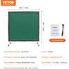 image:imageVEVOR Welding Screen with Frame 6 x 8 Welding Curtain Screen FlameResistant Vinyl Welding Protection Screen on 4 Swivel Wheels 2 Lockable Moveable amp Professional for WorkshopIndustrial RedGreen