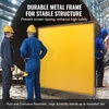 image:imageVEVOR Welding Screen with Frame 6 x 8 Welding Curtain Screen FlameResistant Vinyl Welding Protection Screen on 4 Swivel Wheels 2 Lockable Moveable amp Professional for WorkshopIndustrial RedYellow