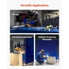 image:imageVEVOR Welding Screen with Frame 6 x 8 Welding Curtain Screen FlameResistant Vinyl Welding Protection Screen on 4 Swivel Wheels 2 Lockable Moveable amp Professional for WorkshopIndustrial RedBlue