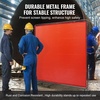 image:imageVEVOR Welding Screen with Frame 6 x 8 Welding Curtain Screen FlameResistant Vinyl Welding Protection Screen on 4 Swivel Wheels 2 Lockable Moveable amp Professional for WorkshopIndustrial RedRed