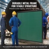 image:imageVEVOR Welding Screen with Frame 6 x 8 Welding Curtain Screen FlameResistant Vinyl Welding Protection Screen on 4 Swivel Wheels 2 Lockable Moveable amp Professional for WorkshopIndustrial RedGreen