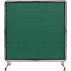 image:imageVEVOR Welding Screen with Frame 6 x 8 Welding Curtain Screen FlameResistant Vinyl Welding Protection Screen on 4 Swivel Wheels 2 Lockable Moveable amp Professional for WorkshopIndustrial RedGreen