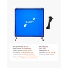 image:imageVEVOR Welding Screen with Frame 6 x 8 Welding Curtain Screen FlameResistant Vinyl Welding Protection Screen on 4 Swivel Wheels 2 Lockable Moveable amp Professional for WorkshopIndustrial RedBlue