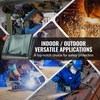 image:imageVEVOR Welding Screen with Frame 6 x 8 Welding Curtain Screen FlameResistant Vinyl Welding Protection Screen on 4 Swivel Wheels 2 Lockable Moveable amp Professional for WorkshopIndustrial RedGreen