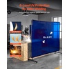 image:imageVEVOR Welding Screen with Frame 6 x 8 Welding Curtain Screen FlameResistant Vinyl Welding Protection Screen on 4 Swivel Wheels 2 Lockable Moveable amp Professional for WorkshopIndustrial RedBlue