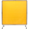 image:imageVEVOR Welding Screen with Frame 6 x 8 Welding Curtain Screen FlameResistant Vinyl Welding Protection Screen on 4 Swivel Wheels 2 Lockable Moveable amp Professional for WorkshopIndustrial RedYellow