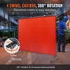 image:imageVEVOR Welding Screen with Frame 6 x 8 Welding Curtain Screen FlameResistant Vinyl Welding Protection Screen on 4 Swivel Wheels 2 Lockable Moveable amp Professional for WorkshopIndustrial RedRed