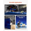 image:imageVEVOR Welding Screen with Frame 6 x 8 Welding Curtain Screen FlameResistant Vinyl Welding Protection Screen on 4 Swivel Wheels 2 Lockable Moveable amp Professional for WorkshopIndustrial RedBlue