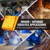 image:imageVEVOR Welding Screen with Frame 6 x 8 Welding Curtain Screen FlameResistant Vinyl Welding Protection Screen on 4 Swivel Wheels 2 Lockable Moveable amp Professional for WorkshopIndustrial RedYellow