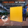 image:imageVEVOR Welding Screen with Frame 6 x 8 Welding Curtain Screen FlameResistant Vinyl Welding Protection Screen on 4 Swivel Wheels 2 Lockable Moveable amp Professional for WorkshopIndustrial RedYellow