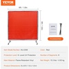 image:imageVEVOR Welding Screen with Frame 6 x 8 Welding Curtain Screen FlameResistant Vinyl Welding Protection Screen on 4 Swivel Wheels 2 Lockable Moveable amp Professional for WorkshopIndustrial RedRed