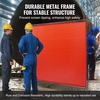 image:imageVEVOR Welding Screen with Frame 6 x 8 Welding Curtain Screen FlameResistant Vinyl Welding Protection Screen on 4 Swivel Wheels 2 Lockable Moveable amp Professional for WorkshopIndustrial RedRed