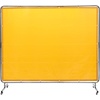 image:imageVEVOR Welding Screen with Frame 6 x 8 Welding Curtain Screen FlameResistant Vinyl Welding Protection Screen on 4 Swivel Wheels 2 Lockable Moveable amp Professional for WorkshopIndustrial RedYellow