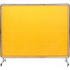 image:imageVEVOR Welding Screen with Frame 6 x 8 Welding Curtain Screen FlameResistant Vinyl Welding Protection Screen on 4 Swivel Wheels 2 Lockable Moveable amp Professional for WorkshopIndustrial RedYellow