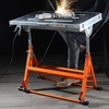 image:imageVEVOR Welding Table Foldable 30x20 Welding Workbench Table 400lbs Load Capacity Steel on Wheels Work Bench Adjustable Height with 3 Tilt Angles Three 11 Slot Retractable Guide Rails