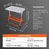 image:imageVEVOR Welding Table Foldable 30x20 Welding Workbench Table 400lbs Load Capacity Steel on Wheels Work Bench Adjustable Height with 3 Tilt Angles Three 11 Slot Retractable Guide Rails