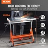 image:imageVEVOR Welding Table Foldable 30x20 Welding Workbench Table 400lbs Load Capacity Steel on Wheels Work Bench Adjustable Height with 3 Tilt Angles Three 11 Slot Retractable Guide Rails
