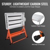 image:imageVEVOR Welding Table Foldable 30x20 Welding Workbench Table 400lbs Load Capacity Steel on Wheels Work Bench Adjustable Height with 3 Tilt Angles Three 11 Slot Retractable Guide Rails