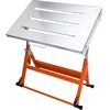image:imageVEVOR Welding Table Foldable 30x20 Welding Workbench Table 400lbs Load Capacity Steel on Wheels Work Bench Adjustable Height with 3 Tilt Angles Three 11 Slot Retractable Guide Rails