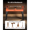image:imageVEVOR Wood Lathe 6Amp 1 HP Benchtop Wood Lathe Machine with 150 to 3800 RPM Variable Speed 12 x 18 Workbench Brushless DC Motor Cast Iron Construction for Beginners DIY Enthusiasts Woodworking16 x 402 HP