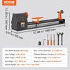 image:imageVEVOR Wood Lathe 6Amp 1 HP Benchtop Wood Lathe Machine with 150 to 3800 RPM Variable Speed 12 x 18 Workbench Brushless DC Motor Cast Iron Construction for Beginners DIY Enthusiasts Woodworking14 x 4005HP