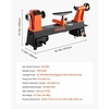 image:imageVEVOR Wood Lathe 6Amp 1 HP Benchtop Wood Lathe Machine with 150 to 3800 RPM Variable Speed 12 x 18 Workbench Brushless DC Motor Cast Iron Construction for Beginners DIY Enthusiasts Woodworking12 x 181 HP