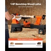 image:imageVEVOR Wood Lathe 6Amp 1 HP Benchtop Wood Lathe Machine with 150 to 3800 RPM Variable Speed 12 x 18 Workbench Brushless DC Motor Cast Iron Construction for Beginners DIY Enthusiasts Woodworking12 x 181 HP