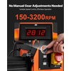 image:imageVEVOR Wood Lathe 6Amp 1 HP Benchtop Wood Lathe Machine with 150 to 3800 RPM Variable Speed 12 x 18 Workbench Brushless DC Motor Cast Iron Construction for Beginners DIY Enthusiasts Woodworking16 x 402 HP
