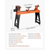 image:imageVEVOR Wood Lathe 6Amp 1 HP Benchtop Wood Lathe Machine with 150 to 3800 RPM Variable Speed 12 x 18 Workbench Brushless DC Motor Cast Iron Construction for Beginners DIY Enthusiasts Woodworking16 x 402 HP
